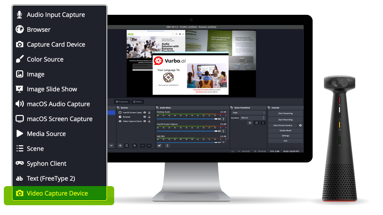 Add Sources to your Scenes